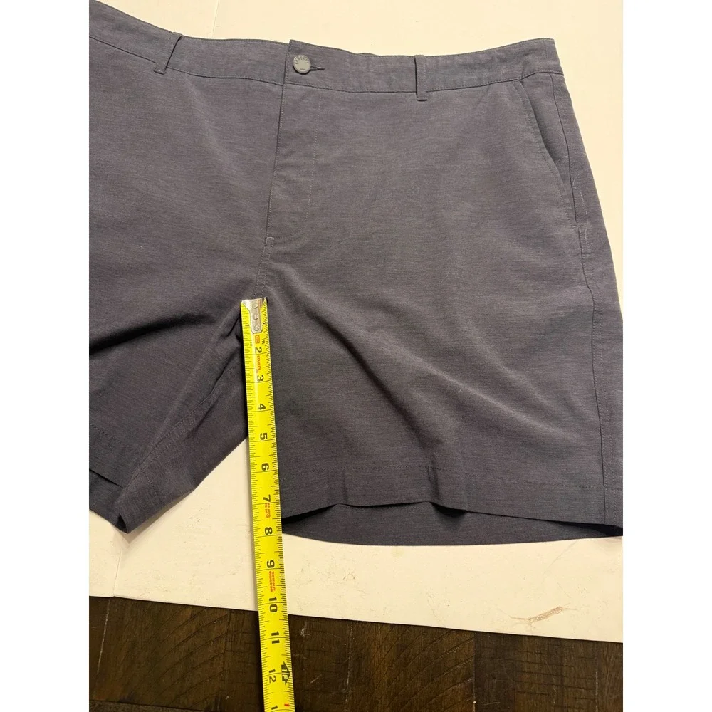 Faherty All Day Shorts Mens 40 Charcoal Gray Heather Hybrid Stretch MSC0013